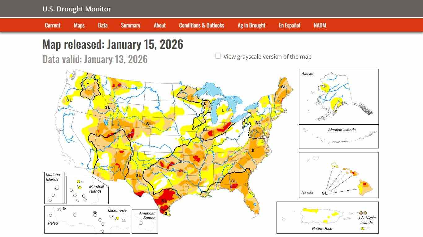Current Map | U.S. Drought Monitor