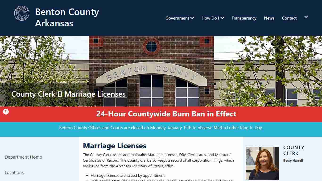 Marriage Licenses - County Clerk